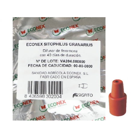 Difusor de feromonas ECONEX SITOPHILUS GRANARIUS (40 días)